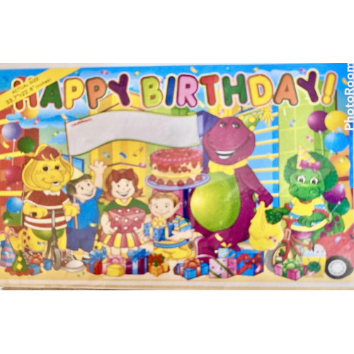 Баннер Happy Birthday бумажный 850×580 мм, постер на английском языке, украшение для дня рождения