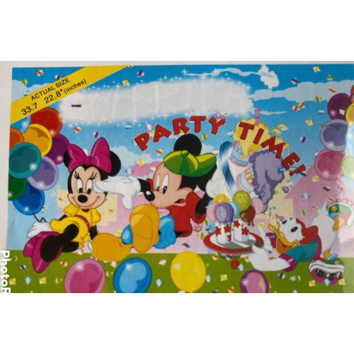 Баннер Happy Birthday бумажный 850×580 мм, постер на английском языке, украшение для дня рождения-1