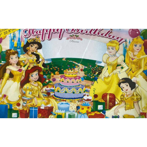 Баннер Happy Birthday бумажный 850×580 мм, постер на английском языке, украшение для дня рождения-3