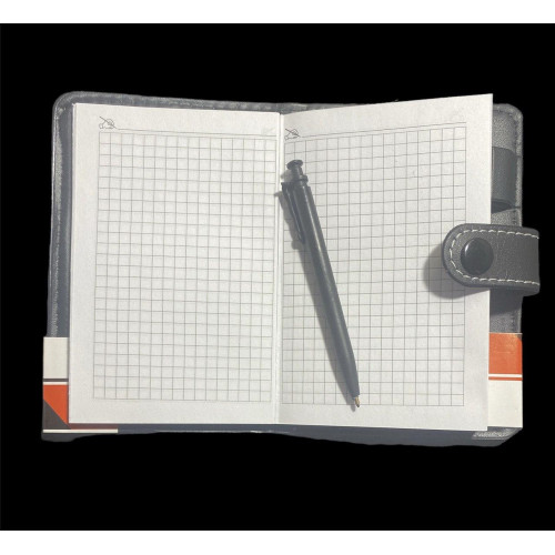 Блокнот А7 з кнопкою та вбудованою ручкою, міні-щоденник для записів-1