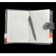 Блокнот А7 з кнопкою та вбудованою ручкою, міні-щоденник для записів