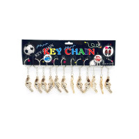 Стильний брелок Revolver з металу, 5 см, сріблястий, для ключів або сумки