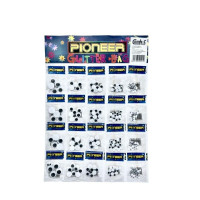 Набор для творчества: глазки разных размеров – 20 пакетов на планшете | Декоративные глазки для поделок