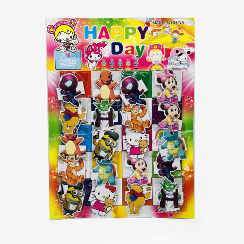 Дитячі гравюри на блістері | Набір з 20 штук, 1 аркуш для творчості