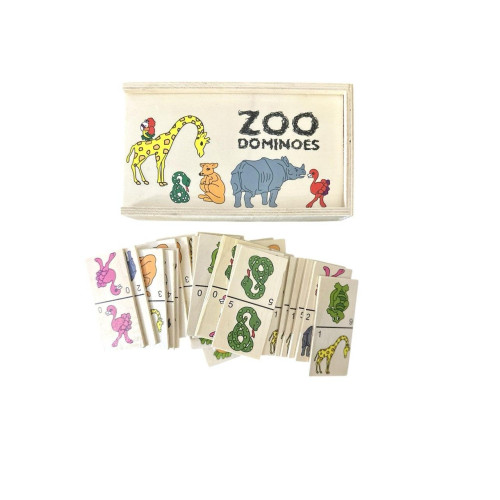 Доміно дерев'яне, 15.6×9 см, дитяча настільна гра, розвиваюча гра для малюків-1