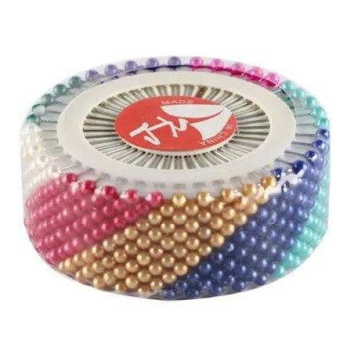 Шпильки кравецькі 35 мм, 480 шт, сталь, з кулькою, для шиття та рукоділля