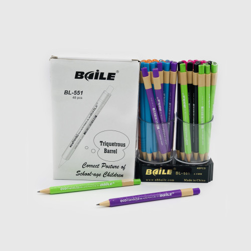 Механічний олівець Baile 551 (2.0 мм, чорний графіт) — професійні олівці-1