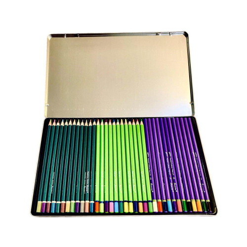 Професійні кольорові олівці 'Superior', 36 кольорів у металевій коробці