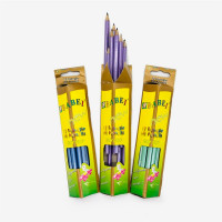 Карандаши чернографитные Babei HB – набор 12 шт, универсальные для школы и черчения