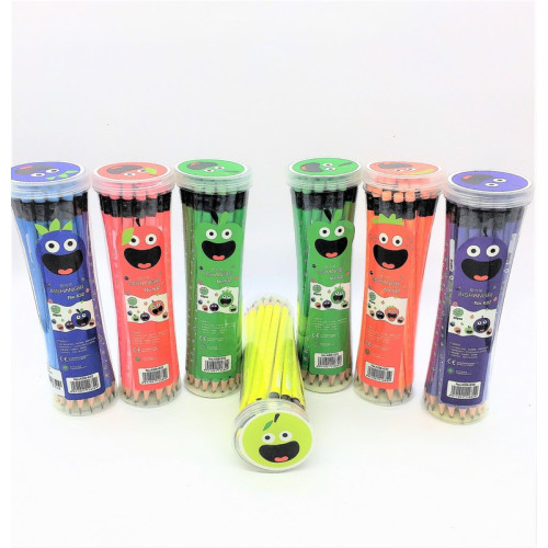 Олівці чорнографітні 2В з гумкою, набір 30 шт., заточені, для малювання та креслення