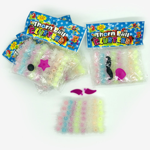 Конструктор Банчес флуоресцентный, набор липучих шариков с аксессуарами для творчества-3