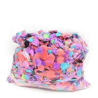 Бумажные конфетти для праздника (диаметр 20 мм, 1 кг) – разноцветные блестки для декора шаров, вечеринок и фот