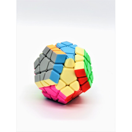 Кубик Рубика 12-сторонний Rui-Hu Cube, мега-микс головоломка 9 см, сложная разноцветная головоломка