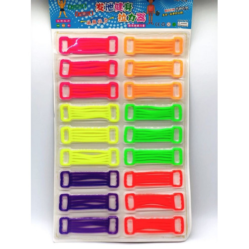 Лизун-еспандер антистрес 15×4 см, кольоровий мікс, що тягнеться, для дітей та дорослих-1