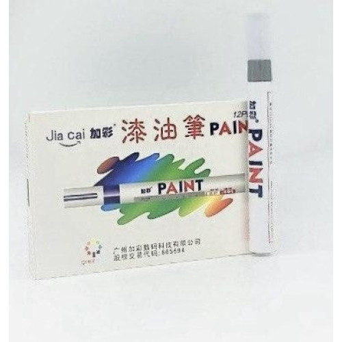 Маркер-краска SP 110 серебряный, перманентный металлик для стекла, металла и дерева-1