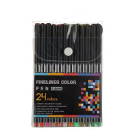 Линеры FINELINER 0.4 мм, 24 цвета, для скетчинга, черчения, дудлинга и рисования
