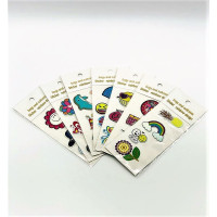 Наклейки на одежду 8×20 см, стикеры для текстиля, многоразовые наклейки для футболок, джинс, термонаклейки