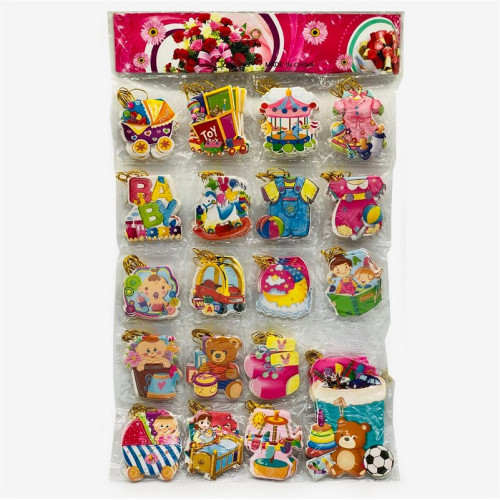 Листівочки «З Днем Народження» (160 шт у блістері) – яскраві міні-картки для записок