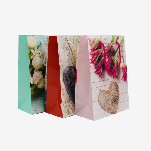 Подарунковий пакет Сердечко – паперовий пакет, упаковка для подарунків, романтичний подарунок