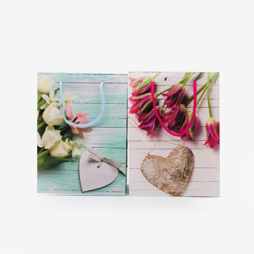 Подарунковий пакет Сердечко – паперовий пакет, упаковка для подарунків, романтичний подарунок-2