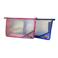 Прозрачная детская папка для тетрадей А4 с верхней молнией, школьная папка-конверт