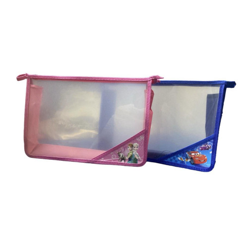 Прозора дитяча папка для зошитів А4 з верхньою блискавкою, шкільна папка-конверт