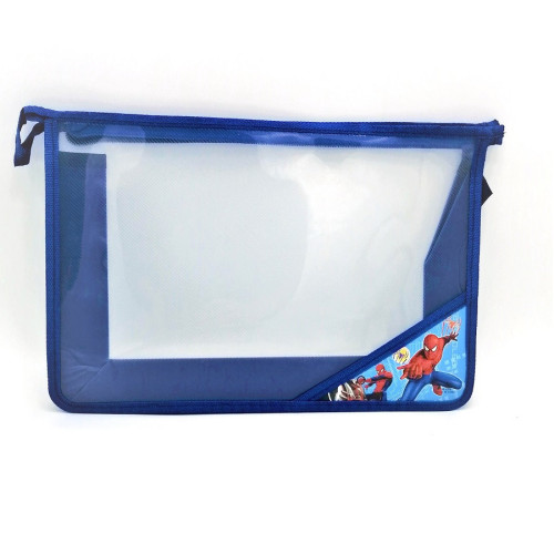 Прозора дитяча папка для зошитів А4 з верхньою блискавкою, шкільна папка-конверт-5