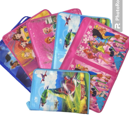 Детская 3D папка для тетрадей А4 на молнии, пластиковая с ярким дизайном