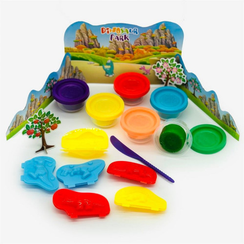 Набір легкого пластиліну 6 кольорів з формами – м'який матеріал для ліплення для дітей-2