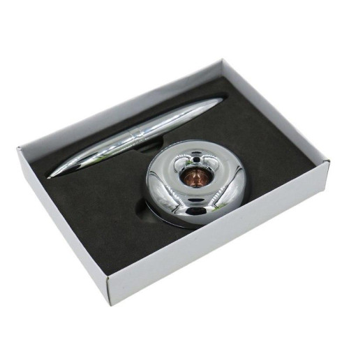 Ручка кулькова з магнітною підставкою, подарунковий набір, синє чорнило-2