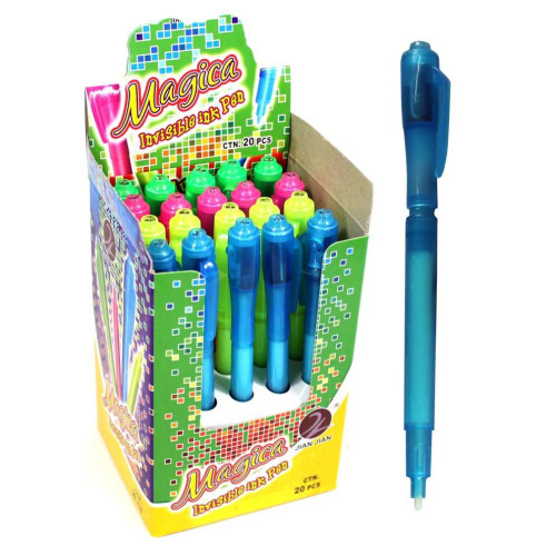 Невидима флуоресцентна ручка-шпигун 'Magica Pen' з УФ-підсвіткою, для секретних повідомлень