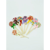 Ручка кулькова «Lollipop Pen» у стилі льодяника, синій колір, для школи та творчості