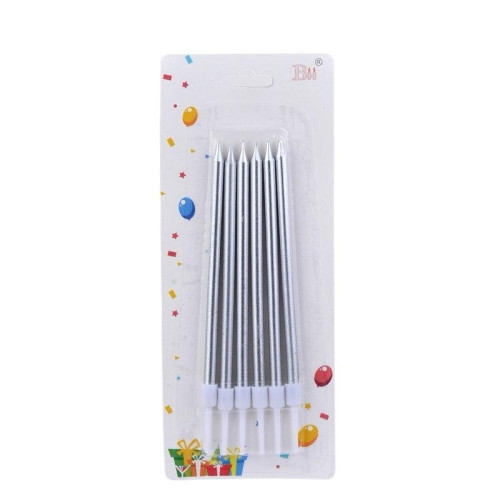 Набір тонких святкових свічок (6 шт.) – декоративні свічки для урочистостей, весіль та романтичного декору