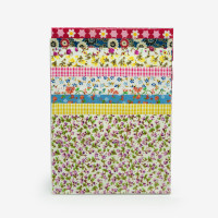 Набор декоративного тканевого скотча (10 листов, 10×15 см) – для скрапбукинга, декупажа и handmade