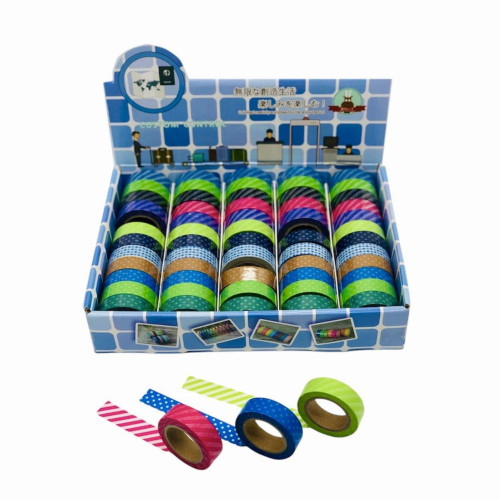 Набір декоративних скотчів 1,5 см × 10 м (48 шт.) у подарунковій коробці