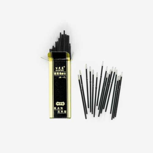 Стержні 107А (чорні, 0.7 мм) з вушком – матеріали для кулькових ручок.