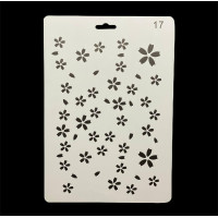 «Трафарет А4 пластиковый (арт. 17), для творчества, рисования и декора»