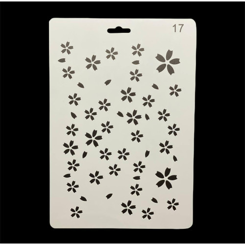 «Трафарет А4 пластиковий (арт. 17), для творчості, малювання та декору»