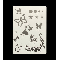 «Трафарет пластиковый А5 белый (14,8×21 см), многоразовый, для творчества и декора»