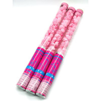 Пневматическая хлопушка с розами (60 см, розовая) – свадебный и праздничный аксессуар для фотосессий и торжест