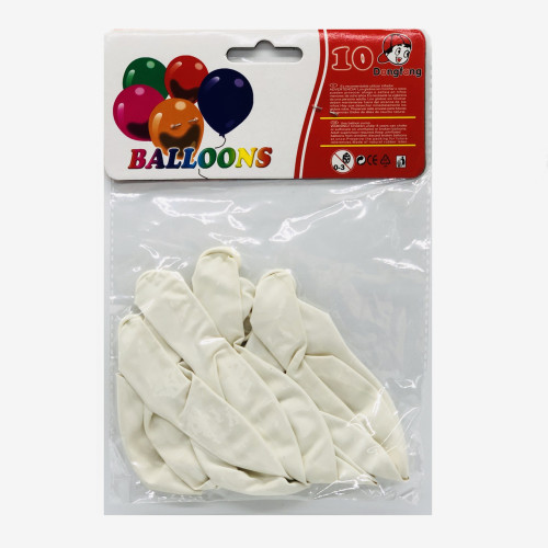 Латексні повітряні кулі матові білі 12