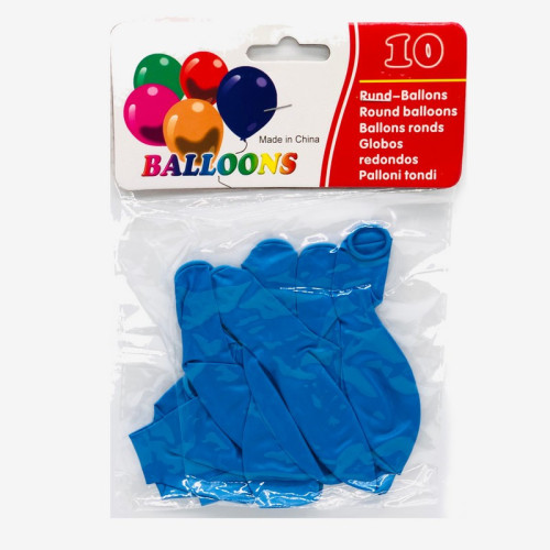 Латексні повітряні кулі 12'' (30 см) блакитні перламутрові | Набір для свята, весілля, дня народження