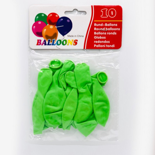 Повітряні кулі латексні зелені 12