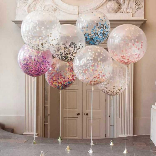 Куля латексна напівпрозора 36