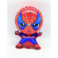 Фольгированный шар «Человек-паук» фигурный, 28×39 см, с гелием, для детского праздника