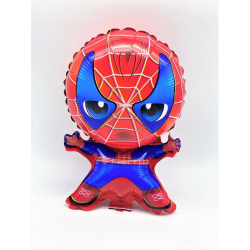 Фольгована куля «Людина-павук» фігурна, 28×39 см, з гелієм, для дитячого свята