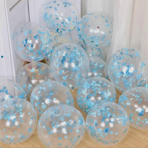 Латексна куля 'BALLON' 32 дюйми з бахромою та конфеті | Гігантські кулі для свят, фотосесій та декору-4