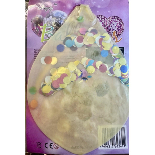 Повітряні кулі 36 дюймів з фольгованим конфеті 15 мм – латексні, гігантські, для свята