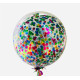 Повітряні кулі 36 дюймів з фольгованим конфеті 15 мм – латексні, гігантські, для свята