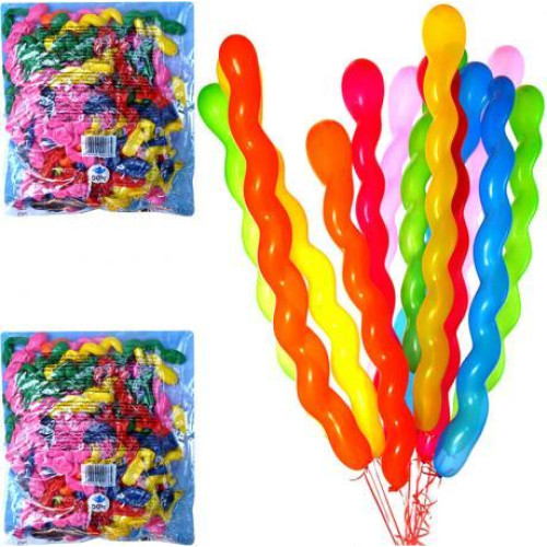 Набір латексних спіральних куль (мікс кольорів), 100 шт, до 150 см-1